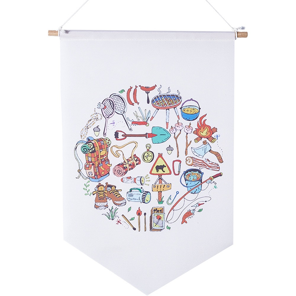 Colorful Illustrated Wall Hanging Decor - Picture 3 of 3